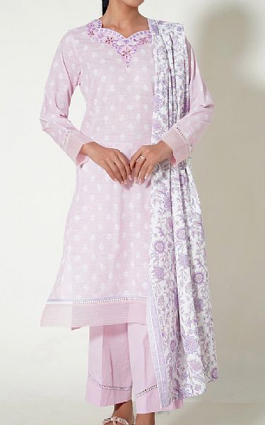 Zeen Lilac Cottel Suit | Pakistani Winter Dresses- Image 1