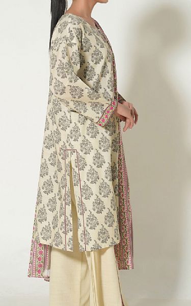 Zeen Ivory Khaddar Suit | Pakistani Winter Dresses- Image 2