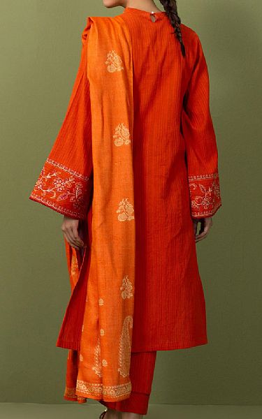 Zeen Grape Fruit Slub Suit | Pakistani Winter Dresses- Image 2