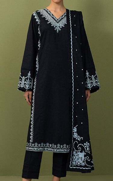 Zeen Black Khaddar Suit | Pakistani Winter Dresses- Image 1