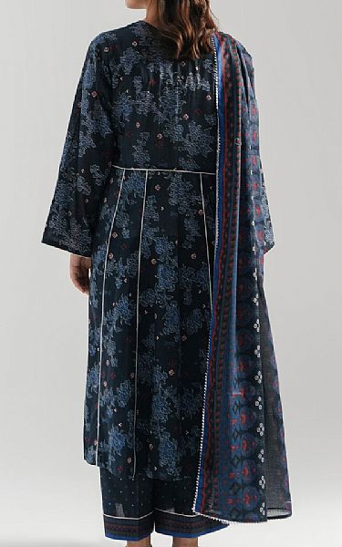 Zeen Navy Lawn Suit | Pakistani Lawn Dress in USA- Image 2