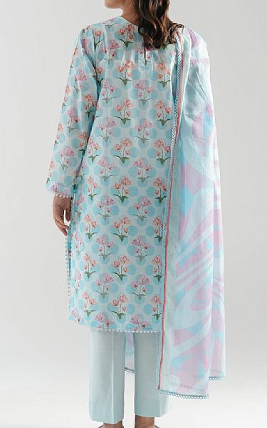 Zeen Sky Blue Lawn Suit | Pakistani Lawn Dress in USA- Image 2