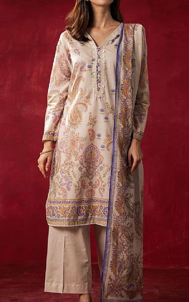Zeen Ivory Lawn Suit | Pakistani Lawn Dress in USA- Image 1