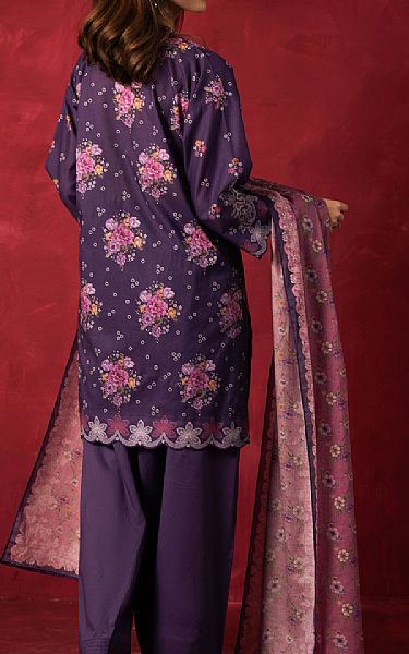 Zeen Purple Lawn Suit | Pakistani Lawn Dress in USA- Image 2