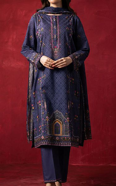 Zeen Blue Lawn Suit | Pakistani Lawn Dress in USA- Image 1
