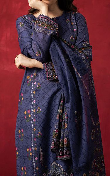 Zeen Blue Lawn Suit | Pakistani Lawn Dress in USA- Image 2