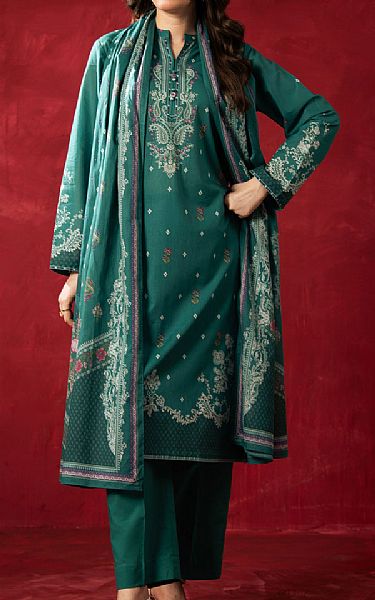 Zeen Sea Green Lawn Suit | Pakistani Lawn Dress in USA- Image 1