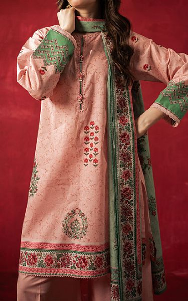 Zeen Peach Lawn Suit | Pakistani Lawn Dress in USA- Image 2