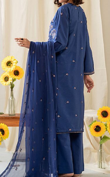 Zeen Blue Cambric Suit | Pakistani Lawn Dress in USA- Image 2
