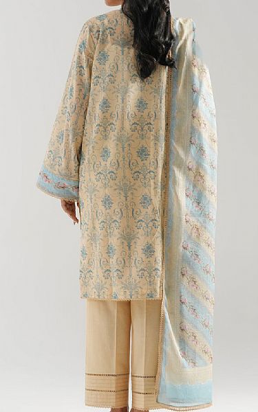 Zeen Tan Lawn Suit | Pakistani Lawn Dress in USA- Image 2