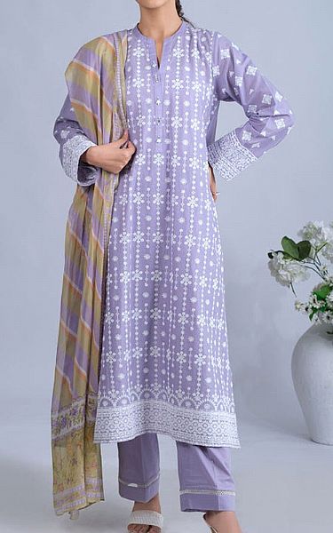 Zeen Lilac Cambric Suit | Pakistani Lawn Suits- Image 1