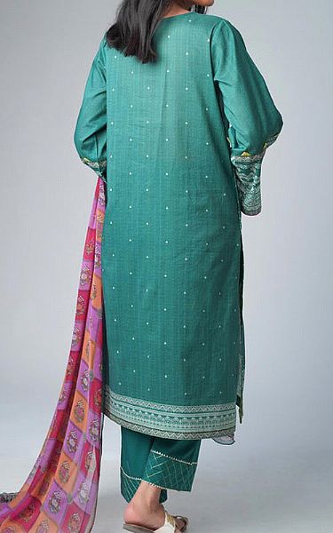 Zeen Teal Lawn Suit | Pakistani Lawn Suits- Image 2