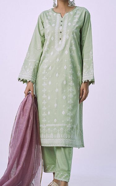 Zeen Pistachio Green Lawn Suit | Pakistani Lawn Suits- Image 1