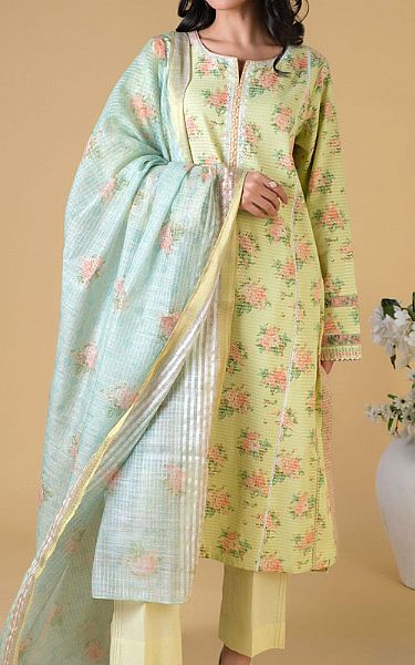 Zeen Cream Dobby Lawn Suit | Pakistani Lawn Suits- Image 1