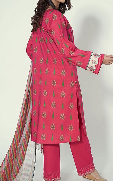 Zeen Magenta Lawn Suit | Pakistani Lawn Suits- Image 2