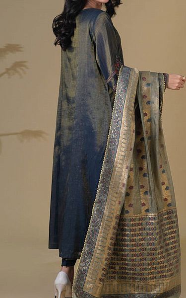 Zeen Dark Grey Mysuri Suit | Pakistani Lawn Suits- Image 2