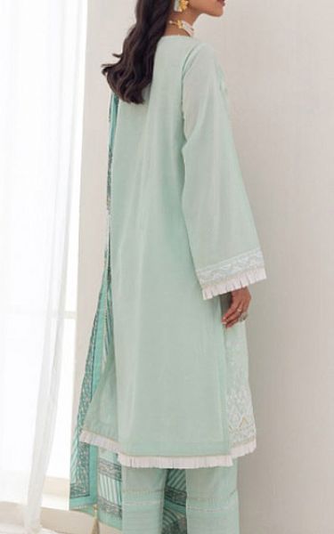 Zellbury Sky Blue Cambric Suit | Pakistani Winter Dresses- Image 2