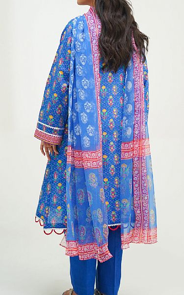 Zellbury Royal Blue Lawn Suit | Pakistani Lawn Dress in USA- Image 2