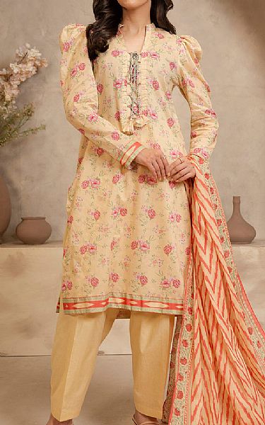 Zellbury Sand Gold Lawn Suit | Pakistani Lawn Dress in USA- Image 1
