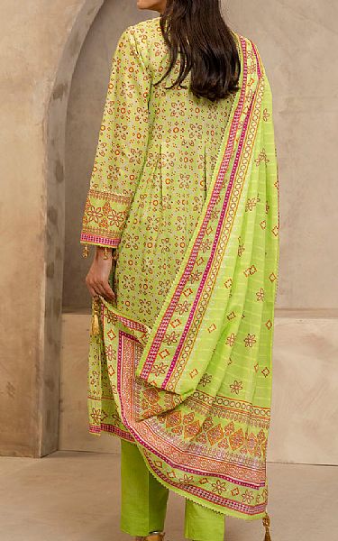 Zellbury Lime Green Lawn Suit | Pakistani Lawn Dress in USA- Image 2
