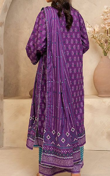 Zellbury Purple Lawn Suit | Pakistani Lawn Dress in USA- Image 2
