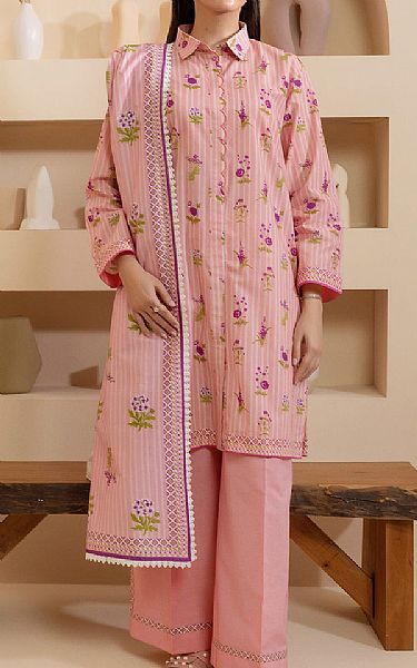 Zellbury Tea Pink Lawn Suit | Pakistani Lawn Dress in USA- Image 1