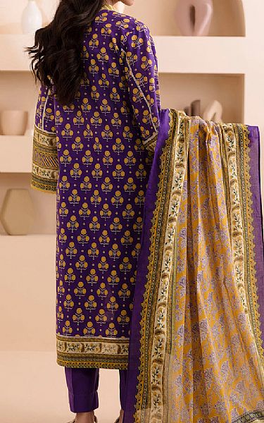 Zellbury Purple Lawn Suit | Pakistani Lawn Dress in USA- Image 2
