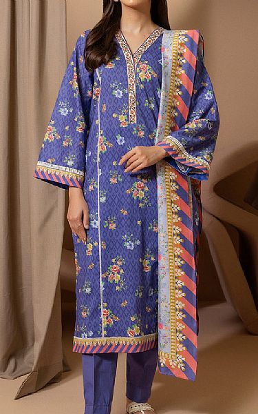 Zellbury Blueberry Lawn Suit | Pakistani Lawn Dress in USA- Image 1