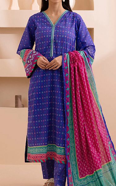 Zellbury Blueberry Lawn Suit | Pakistani Lawn Dress in USA- Image 1