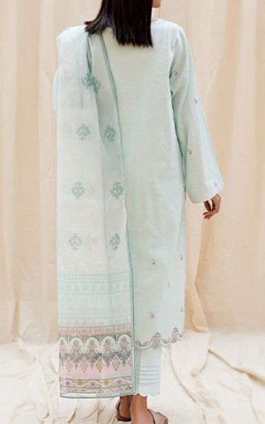 Zellbury Sky Blue Jacquard Suit (2 Pcs) | Pakistani Winter Dresses- Image 2