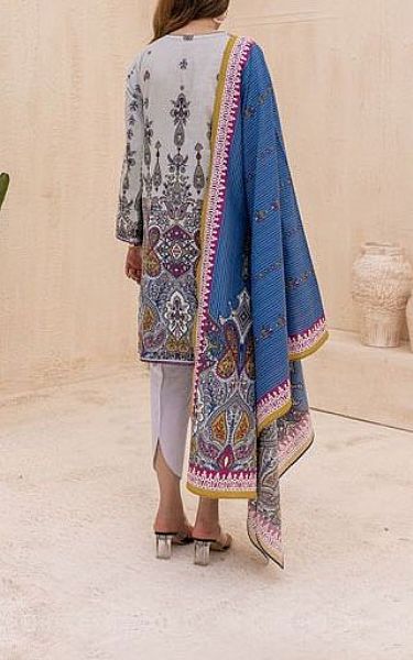 Zellbury Light Grey Cambric Suit | Pakistani Dresses in USA- Image 2