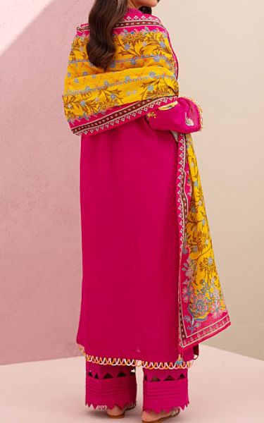 Zellbury Hot Pink Lawn Suit | Pakistani Lawn Suits- Image 2