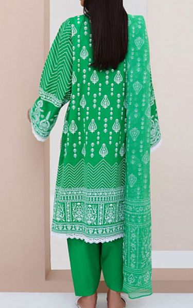 Zellbury Green/White Lawn Suit | Pakistani Lawn Suits- Image 2
