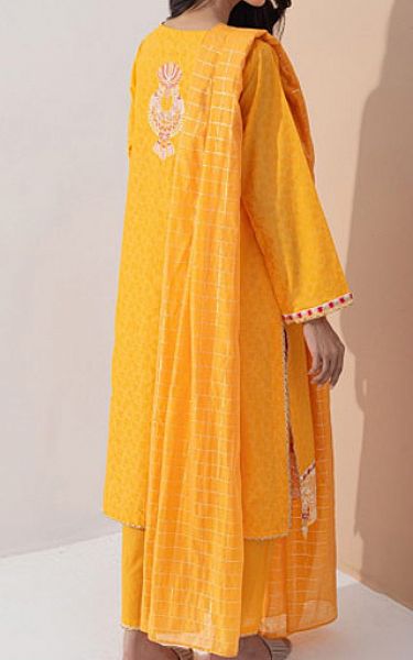 Zellbury Golden Yellow Jacquard Suit | Pakistani Lawn Suits- Image 2