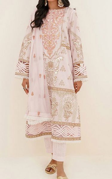 Zellbury Baby Pink Lawn Suit | Pakistani Lawn Suits- Image 1