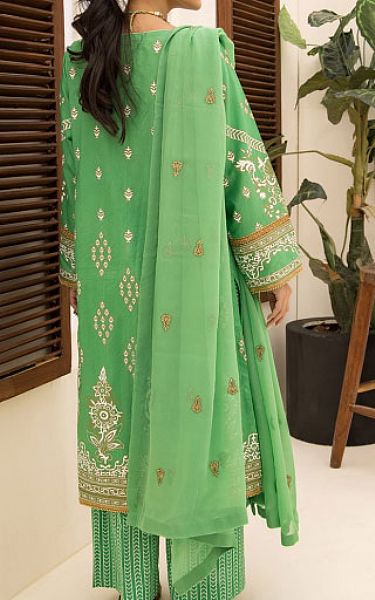 Parrot Green Readymade Sarara Kameez Suit