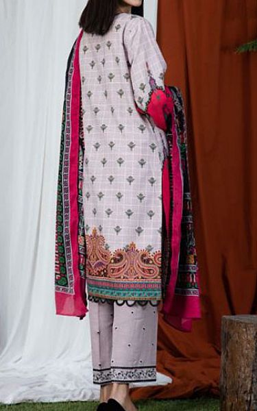 Zellbury Lilac/Hot Pink Khaddar Suit | Pakistani Winter Dresses- Image 2