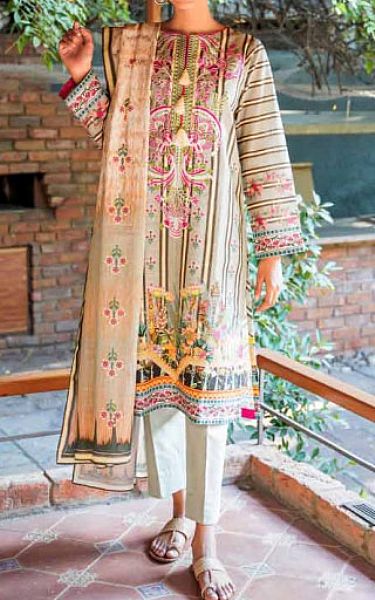 Zellbury Light Grey Khaddar Suit | Pakistani Winter Dresses- Image 1