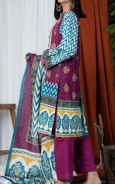 Zellbury Denim Blue Khaddar Suit | Pakistani Winter Dresses- Image 2