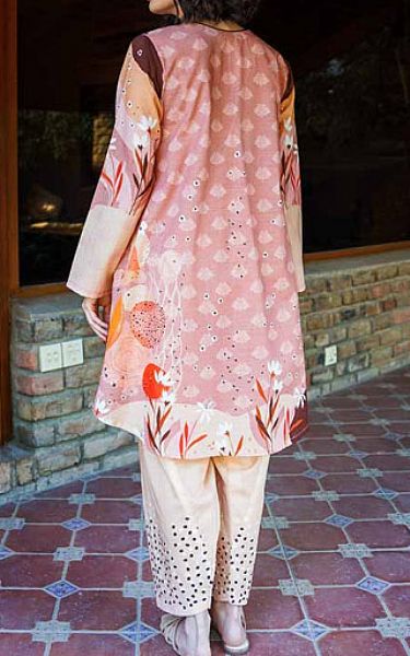 Zellbury Tea Rose Khaddar Suit (2 Pcs) | Pakistani Winter Dresses- Image 2