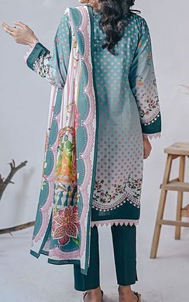 Zellbury Sky Blue/Teal Cambric Suit | Pakistani Dresses in USA- Image 2