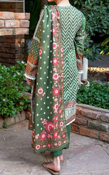 Zellbury Emerald Green Khaddar Suit | Pakistani Winter Dresses- Image 2