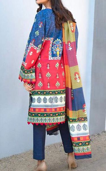 Zellbury Azure Blue Khaddar Suit | Pakistani Winter Dresses- Image 2