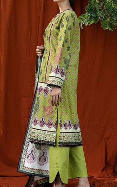 Zellbury Apple Green Cambric Suit | Pakistani Winter Dresses- Image 2