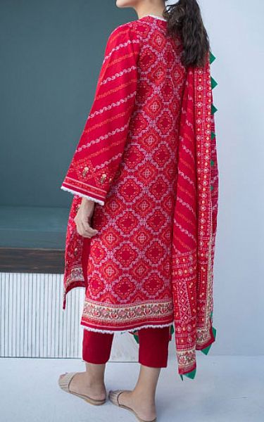Zellbury Rich Carmine Khaddar Suit (2 Pcs) | Pakistani Winter Dresses- Image 2
