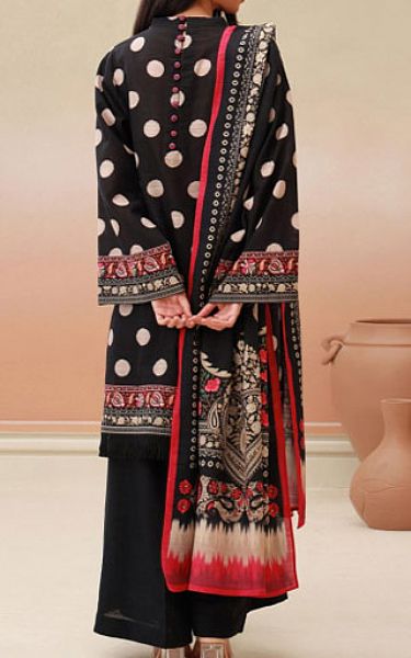 Zellbury Black Khaddar Suit | Pakistani Winter Dresses- Image 2