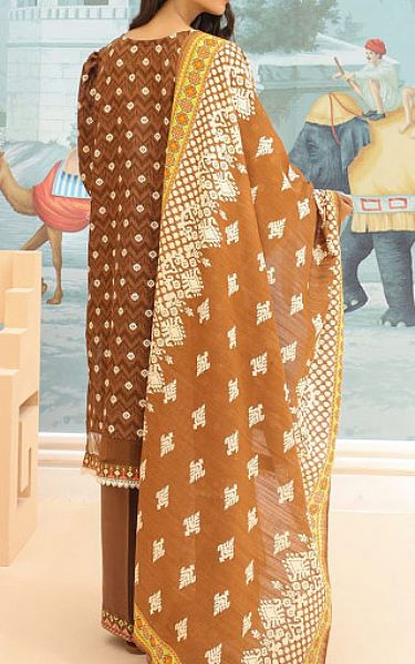 Zellbury Brown Khaddar Suit | Pakistani Winter Dresses- Image 2