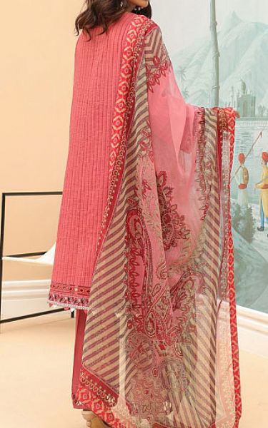 Zellbury Coral Khaddar Suit | Pakistani Winter Dresses- Image 2