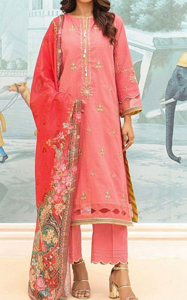 Zellbury Pink Khaddar Suit | Pakistani Winter Dresses- Image 1