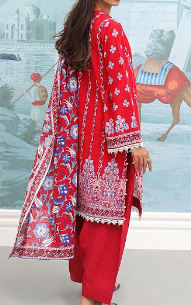 Zellbury Red Khaddar Suit (2 Pcs) | Pakistani Winter Dresses- Image 2